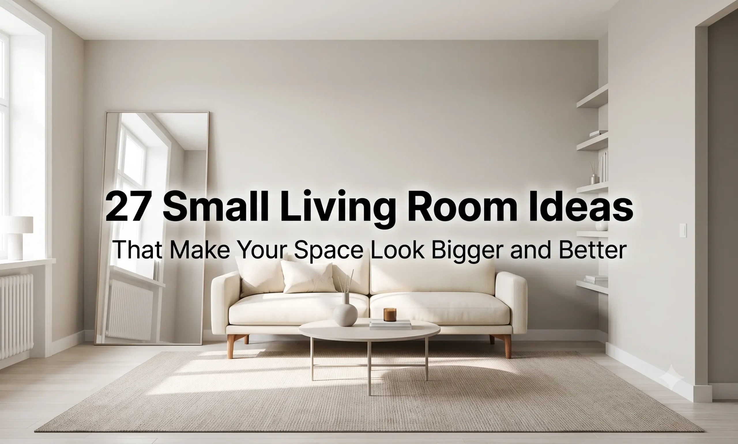 27 Small Living Room Ideas That Make Your Space Look Bigger and Better