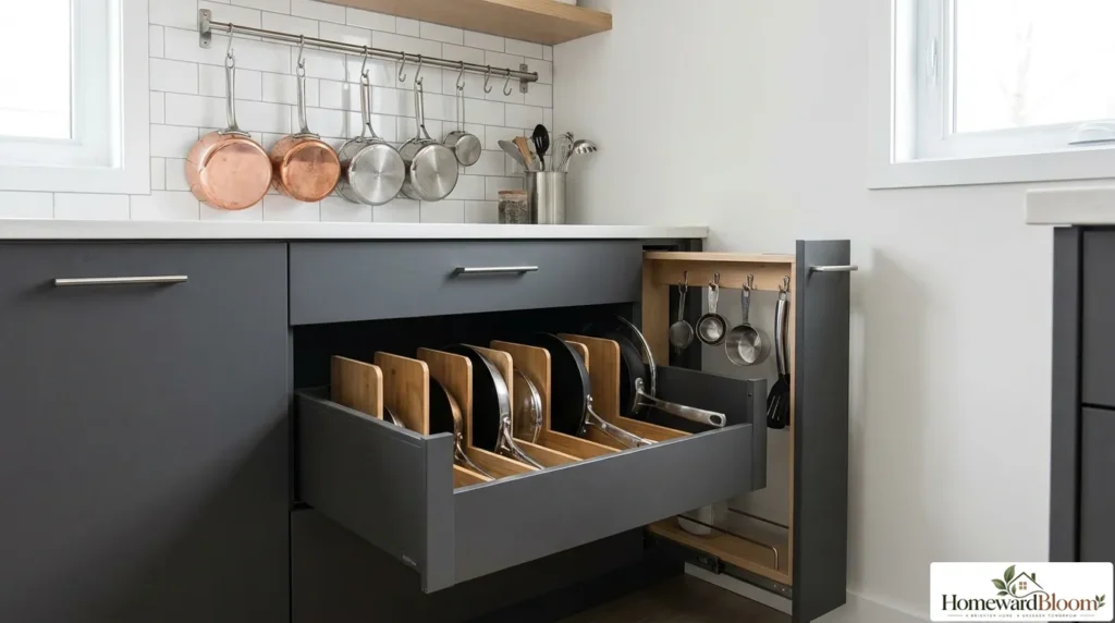 small_kitchen_cookware_storage